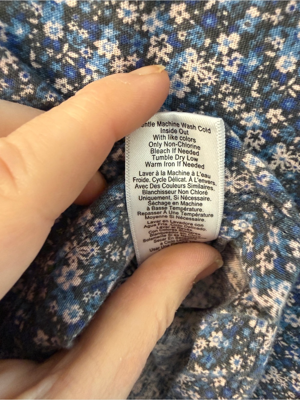Nation Ltd Loren Puffed Sleeve Wildflower Print Pima Cotton Tee Size M - Picture 6 of 8